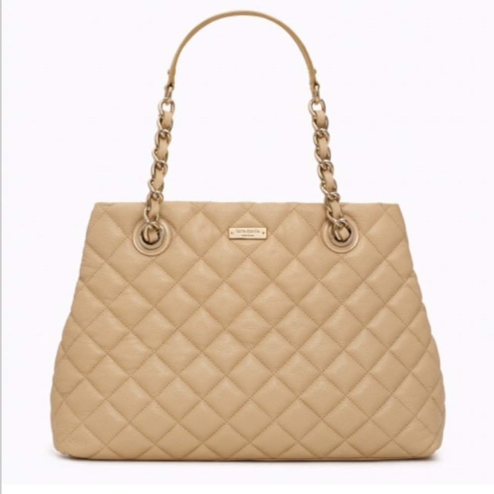 Kate Spade Ivory Quilted Shoulder Bag